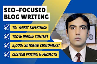 write expert articles, blogs, and video scripts