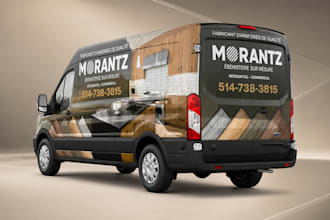 do custom car, van and pickup truck wrap design