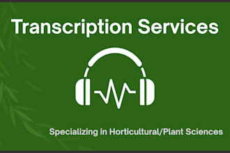 transcribe ag conferences, workshops, and research talks