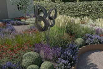 draw your sculpture or water feature ideas with technical drawings