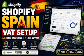 set up shopify spain vat eu tax oss compliance
