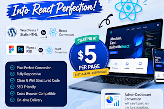 covert your design to react