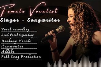 be your female edm singer songwriter female rnb singer vocalist rnb edm song