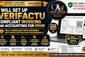 set up verifactu compliant invoicing and accounting for spain businesses