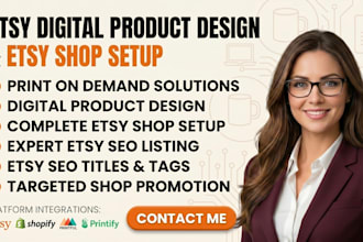 do etsy digital product, etsy shop setup, etsy seo listing, etsy product listing