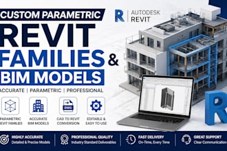 create parametric revit families and bim models for architecture