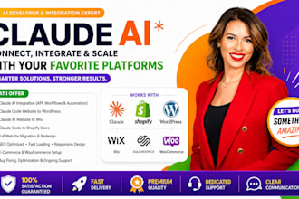 integrate claude ai into your shopify store, wordpress, wix, figma, squarespace