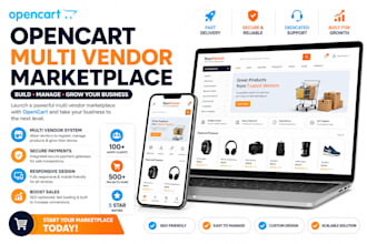build opencart multi vendor marketplace website with setup multi vendor website