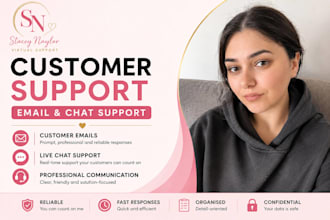 professionally handle customer emails and chat support