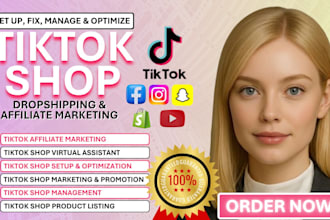 setup tiktok shop, tiktok shop marketing, shopify dropshipping tiktok shop audit