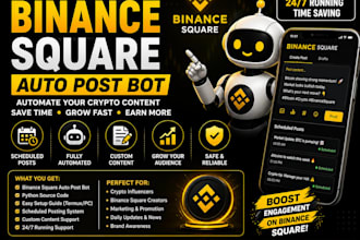 build a binance trading bot with autopost and API integration