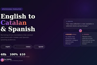 translate your content from english to catalan and spanish