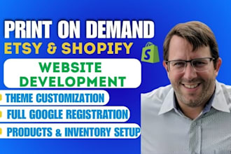 do custom print on demand shopify pod store etsy pod ecommerce website with SEO