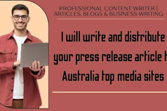 write and distribute your press release article to australia top media sites