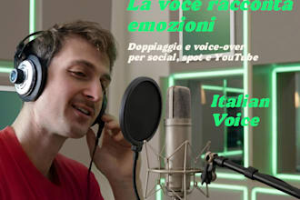 be your italian voice over artist