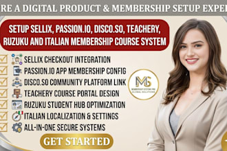 setup sellix passion io disco so teachery ruzuku itallian membership course syst