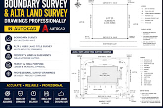 do boundary survey and alta land survey drawings professionally