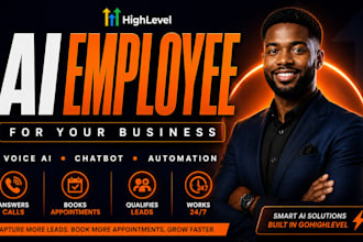 build gohighlevel ai chatbot, voice ai agent, zapier and ghl virtual assistant