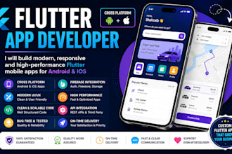 develop flutter mobile app with firebase integration