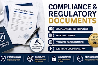 write technical compliance and regulatory documents