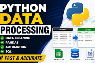 clean process and automate your data using python pandas