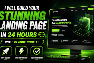 build your stunning landing page in 24 hours with claude code ai
