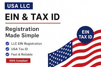 get your ein number tax id USA llc registration with irs and non US residents
