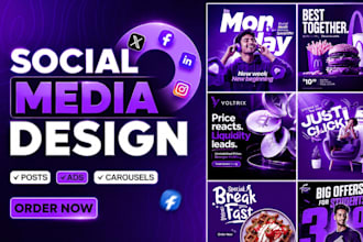 design social media post, meta ad creative, ads design