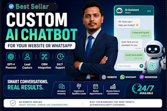 build a custom ai chatbot for your website or whatsapp