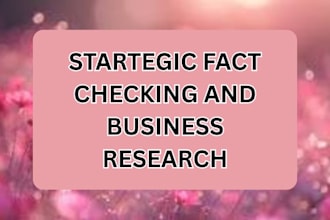 fact and check your business research