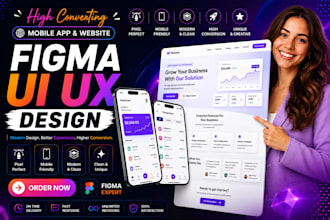 design figma UI UX prototype for web and mobile app