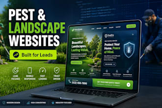build a pest control and landscaping website that generates leads