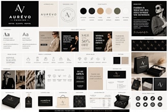 design minimalist business logo, brand identity with branding kit