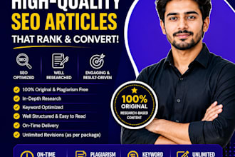 write SEO blog posts and articles on any topic