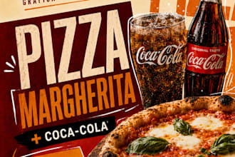 design food posters and social graphics for restaurants