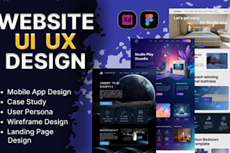do figma uiux design, website design mobile app uiux design