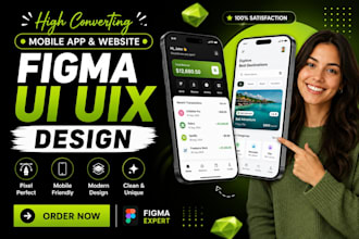 do figma uiux design, website design mobile app uiux design