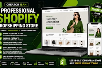 design a shopify drop shipping store