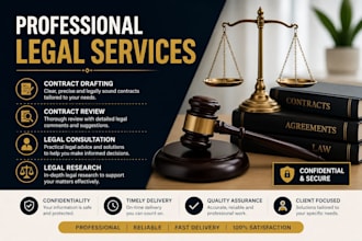 draft, review and edit legal contracts and agreements
