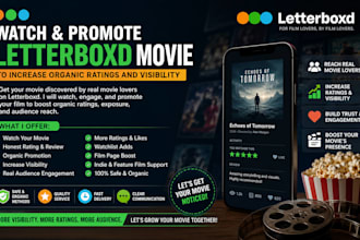 watch and promote letterboxd movie to increase organic ratings and visibility