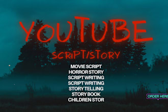 write youtube true crime script documentary movie film podcast mystery horror
