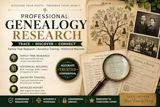 do genealogy research for your family tree