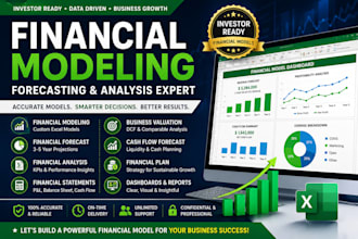 do financial modeling, forecast, valuation and projections