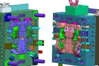create professional injection mold designs dfm optimization moldflow simulations