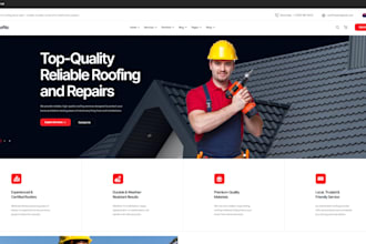 build squarespace roofing website contractor website home builder website