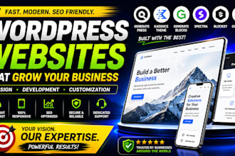 design generatepress website with gutenberg, kadence blocks and kadence theme