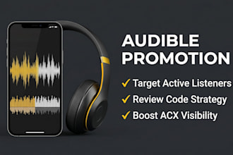 do audible promotion and audiobook marketing to increase listener downloads