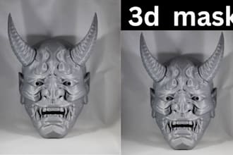 sculpt 3d print and paint mask