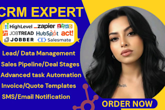 jobber ghl automation hubspot jobtread invoice zoho salesmate zapier integration