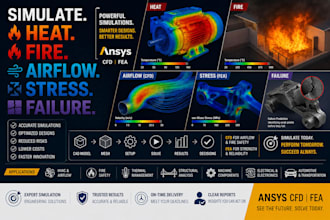 simulate heat fire airflow stress failure ansys cfd fea